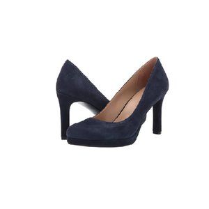 Naturalizer Women's Teresa Pump, Inky Navy Suede, 8.5 US